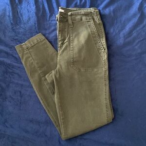 Studio Blue green cargo pocket jeans